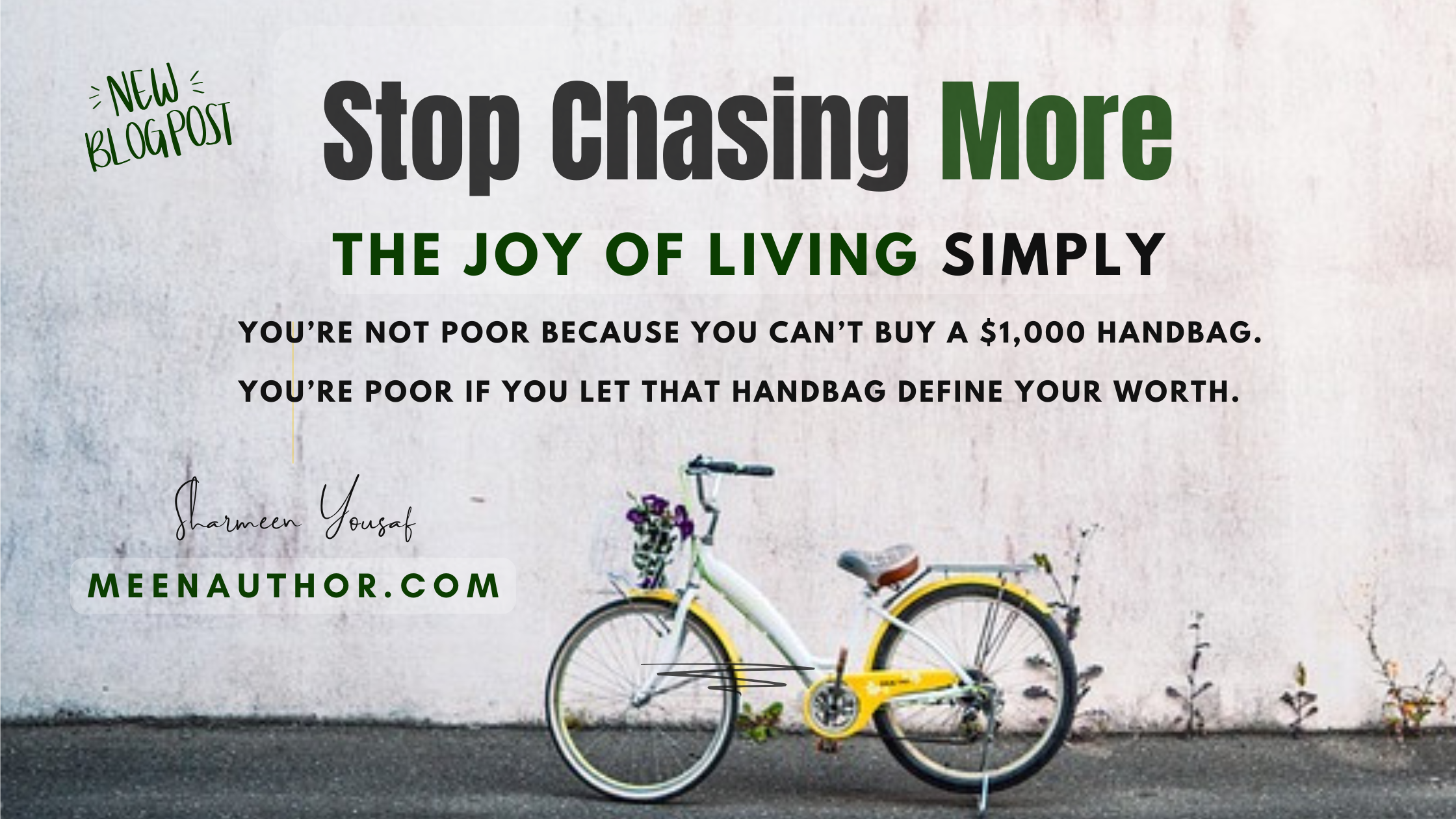 Stop Chasing More: The Joy of Living Simply